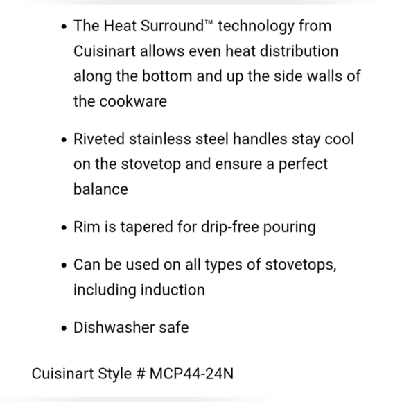 Cuisinart MultiClad Pro 6 Qt. Stainless Steel Stockpot. Dishwasher Safe. - Picture 5 of 5